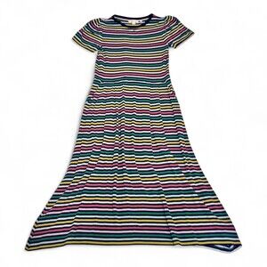 Boden Striped Short-Sleeve Maxi Dress Size 6